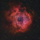Nebulosa Rosette en colores verdaderos en alta resolución - foto de stock