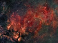 Nebulosa Mezzaluna NGC 6888 in colori veri ad alta risoluzione — Foto stock