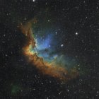 NGC 7380 nei colori della tavolozza Hubble ad alta risoluzione — Foto stock