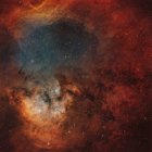 Young star-forming complex NGC 7822 in constellation of Cepheus — Stock Photo