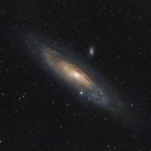 M31 Andromeda Galaxy in colori reali ad alta risoluzione — Foto stock