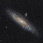 Andromeda Galaxy Messier 31 NGC 224 с высоким разрешением — стоковое фото