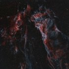 Pickerings трикутної тоненька великих залишки від вибуху наднової у сузір'ї Либідь — стокове фото