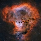 NGC 7822 emission nebula in constellation Cepheus — Stock Photo