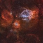 NGC 7635 Nebulosa bolha em cores verdadeiras em alta resolução — Fotografia de Stock