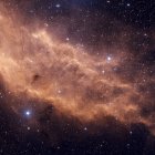 Nebulosa de California NGC 1499 ubicada en la constelación Perseo - foto de stock