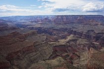 Grand Canyon vista desde Moran Point mirando hacia el oeste, Arizona, Estados Unidos - foto de stock