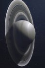 Шостий планети нашої Сонячної системи Сатурн в космічному просторі — стокове фото