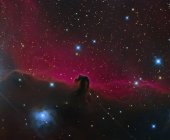 Nebulosa de cabeça de cavalo em cores verdadeiras em alta resolução — Fotografia de Stock