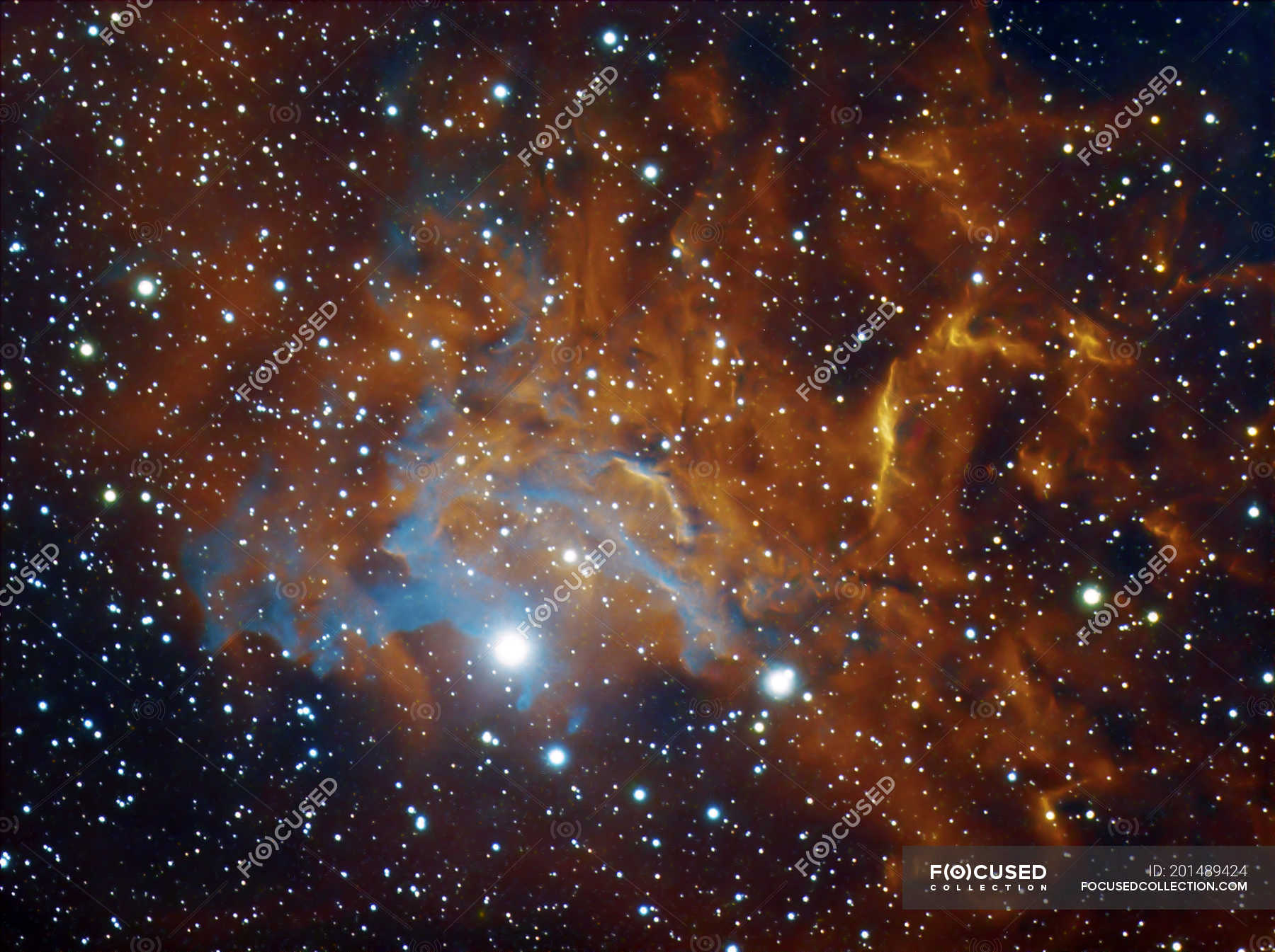 ic 405 nebula