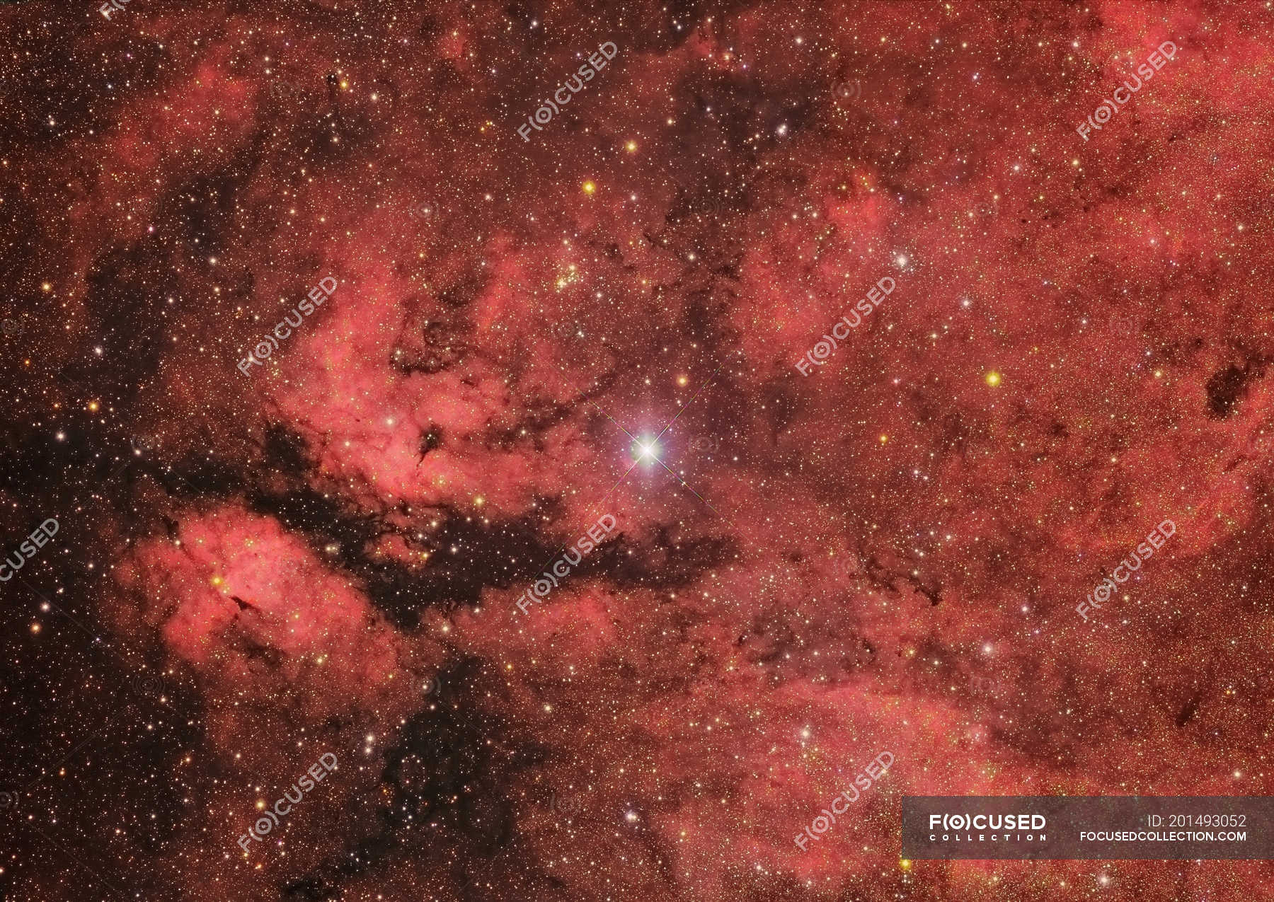 Sadr Region In Constellation Cygnus In High Resolution — Emission