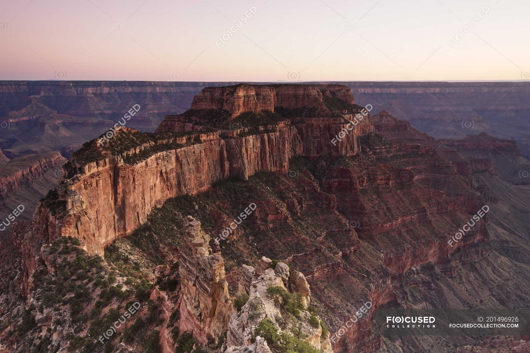 View of Wotans Throne, Grand Canyon National Park, Arizona, USA ...