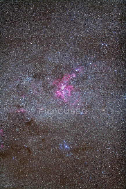 Sternenlandschaft mit eta carinae Nebel — Stockfoto
