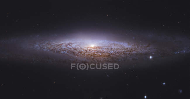 NGC2683 galaxia espiral en constelación de Lynx — Stock Photo