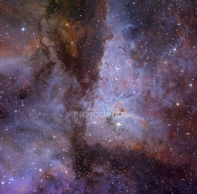 Paisaje estelar con nebulosa de Eta Carinae - foto de stock
