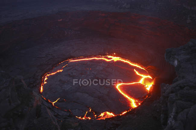 Erta Ale lava lake — Stock Photo