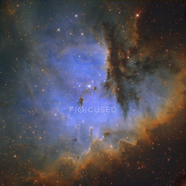 Pacman Nebula in constellation of Cassiopeia — Stock Photo
