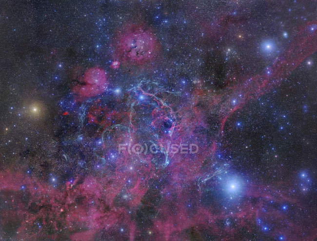Vela supernova resti nella costellazione Vela — Foto stock
