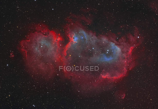 Soul emission nebula in constellation Cassiopeia — Stock Photo