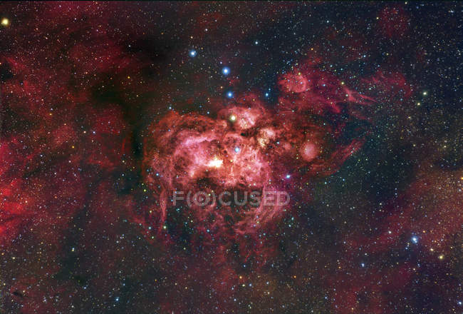NGC6357 nebula in constellation Scorpius — Stock Photo