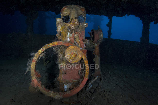 Helm of Nippo Maru shipwreck — Stock Photo