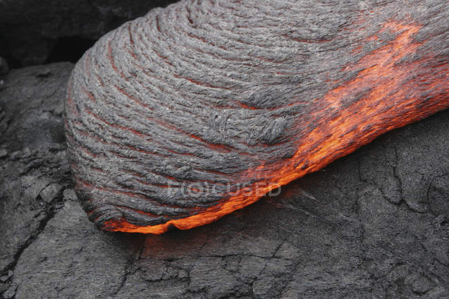 Kilauea Pahoehoe coulée de lave — Photo de stock