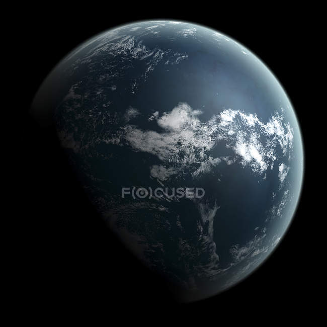 Ozeanplanet ohne Landmasse — Stockfoto