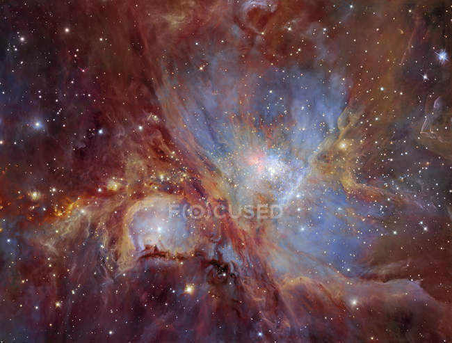 Panorama stellare con Nebulosa di Orione — Foto stock
