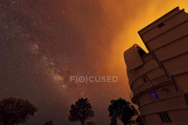 Зоряне небо над Макдональд обсерваторія — стокове фото