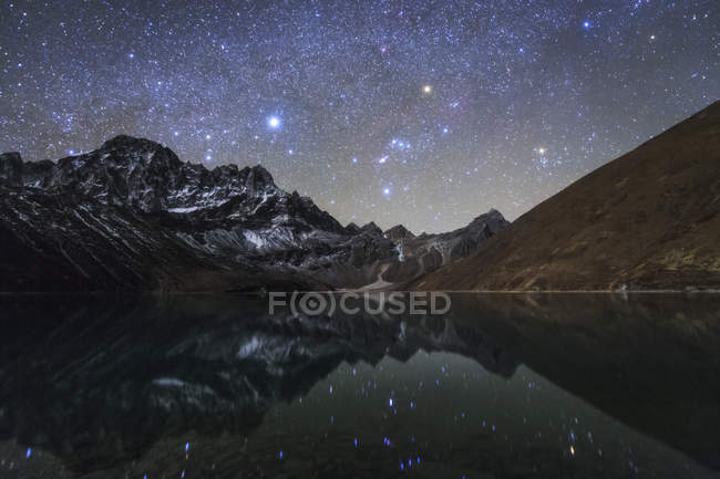 Milchstraße mit hellem Sirius — Stockfoto