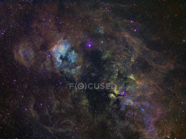 Widefield image of narrowband emission in Cygnus — Stock Photo