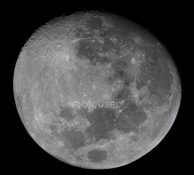 Cirer la lune gibbeuse en haute résolution, Buenos Aires, Argentine — Photo de stock