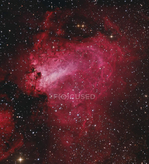 Messier 17 Nebulosa del Cisne en Sagitario - foto de stock