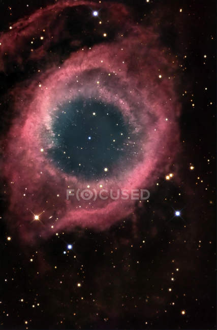 Helix nebula ngc 7293 im Sternbild Wassermann — Stockfoto