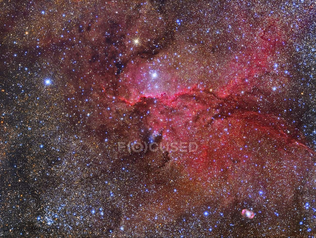 NGC 6188 emission nebula in constellation Ara — Stock Photo