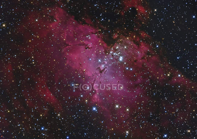 Messier 16 Nebulosa Aquila in Serpens ad alta risoluzione — Foto stock