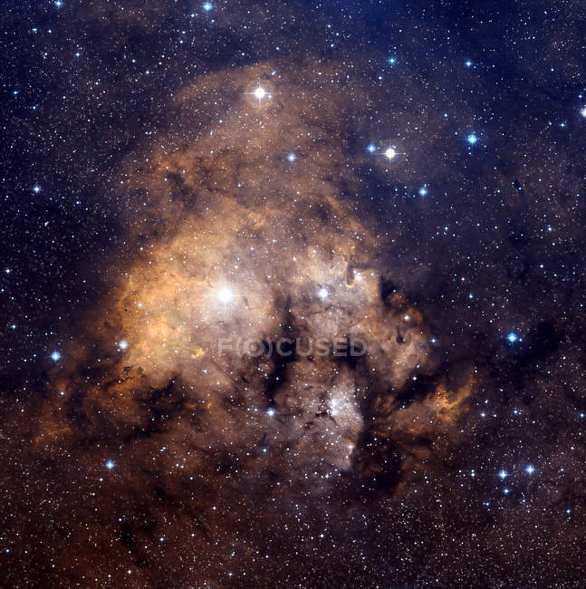 Cederblad 214 emission nebula in constellation Cepheus — Stock Photo
