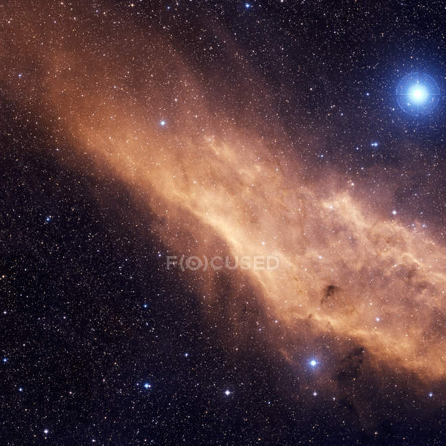 California Nebula NGC 1499 in constellation Perseus in high resolution — Stock Photo
