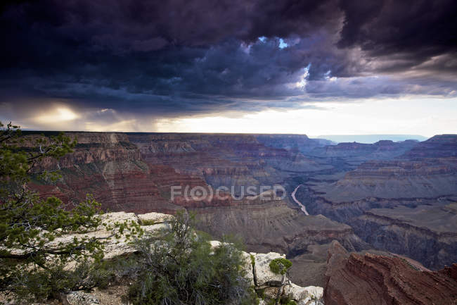 Vista do Grand Canyon de Moran Point South Rim, Arizona, EUA — Fotografia de Stock