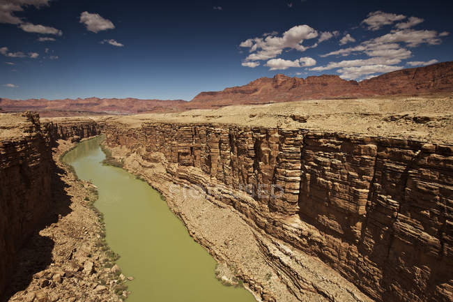 Blick auf die Marmorschlucht von der Navajo-Brücke, arizona, USA — Stockfoto