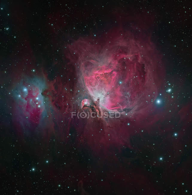 Nebulosa Messier 42 Orion en colores verdaderos en alta resolución - foto de stock