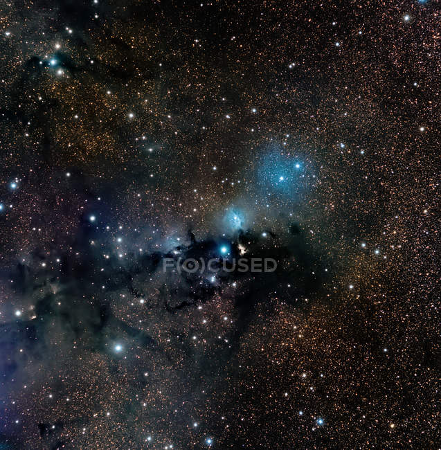 Nebulosa de reflexão VdB 123 na constelação de Serpens — Fotografia de Stock