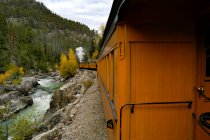 Durango and Silverton Narrow Gauge Scenic Train Ride — стоковое фото