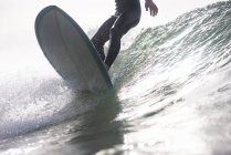 Backlit Surfing in Rhode Island Summer — Stock Photo