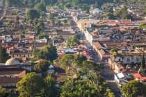Высокий угол обзора Антигуа, Гватемала. — стоковое фото
