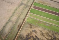 Vista aérea das terras agrícolas no sul da Islândia — Fotografia de Stock