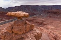 A climber takes in the view on Mexican Hat Rock — Stock Photo