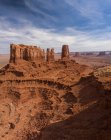 Aerial Panoramas of Desert Landscape of Iconic Monument Valley — Stock Photo