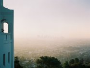 Downtown Los Angeles Skyline View from Griffith Observatory Los Feliz — стокове фото