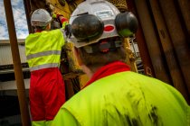STAVANGER NORWAY OIL RIG WORKERS — Stock Photo